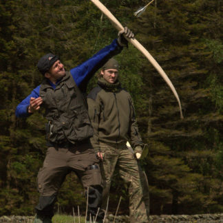 Bowyer shooting an arrow