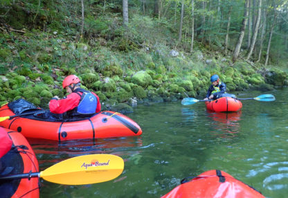 Packrafts on the Nomad Bushcraft Course