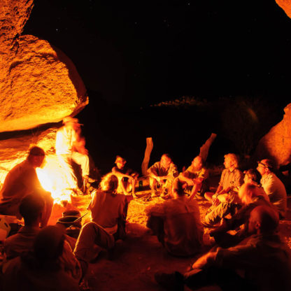 Campfire in Erongo Mountains