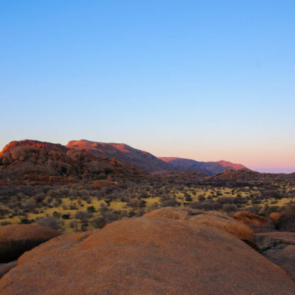 Sunset in Erongo Mountains