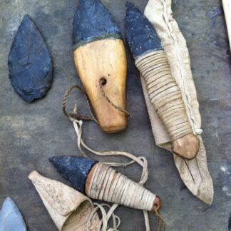 Stone knives made from flint