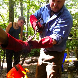 Pouring Bronze