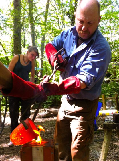 Pouring Bronze